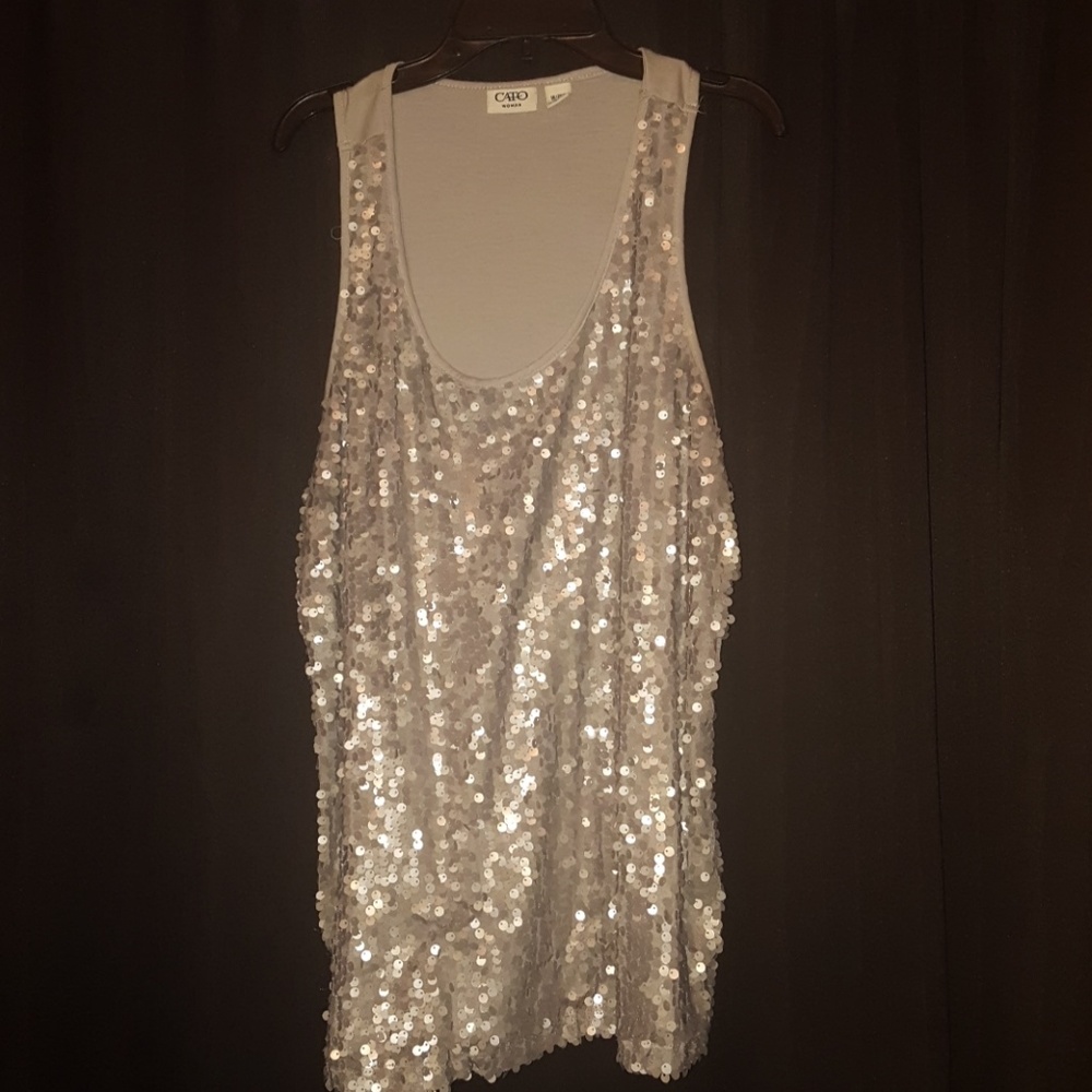 Ladies sequins tank top
